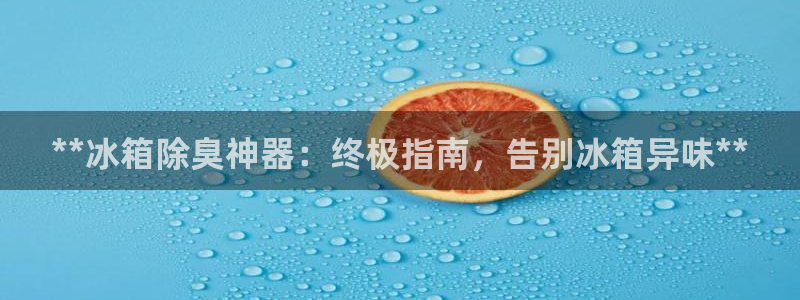 尊龙人生就是博官网登录手机：**冰箱除臭神器：终极指南，