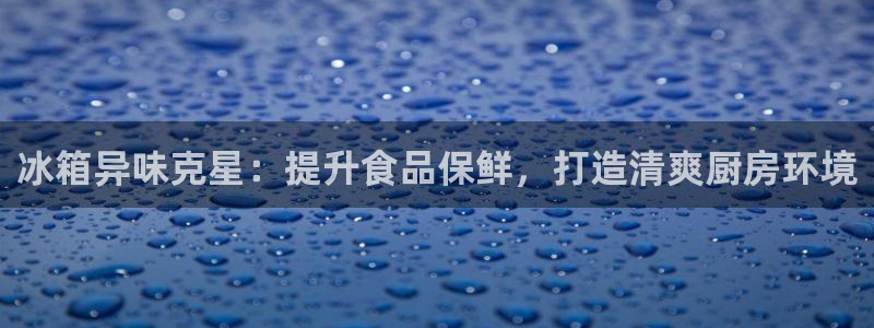 尊龙/人生就是博：冰箱异味克星：提升食品保鲜，打造清爽厨