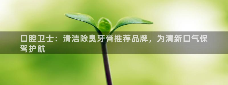 尊龙官网注册：口腔卫士：清洁除臭牙膏推荐品牌，为清新口气