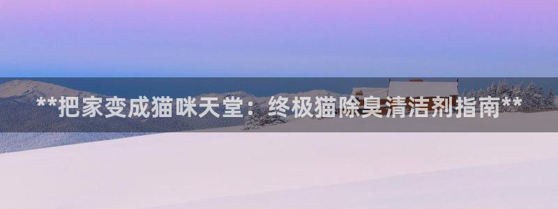 尊龙官网手机版：**把家变成猫咪天堂：终极猫除臭清洁剂指